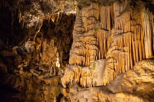 Postojna Cave in Slovenia with stunning underground formations and unique rock formations