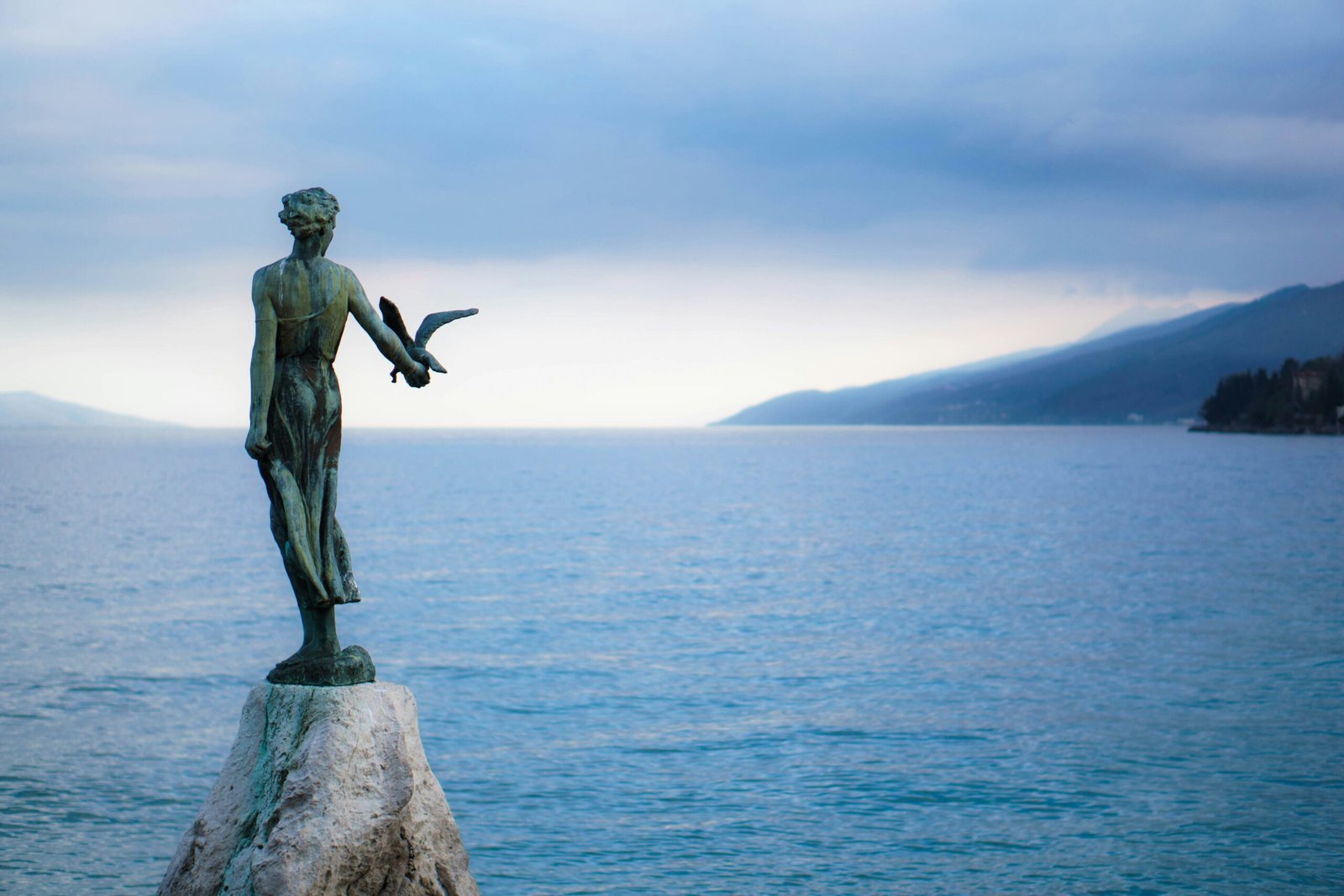 Opatija’s scenic coastline with historic villas and the Adriatic Sea